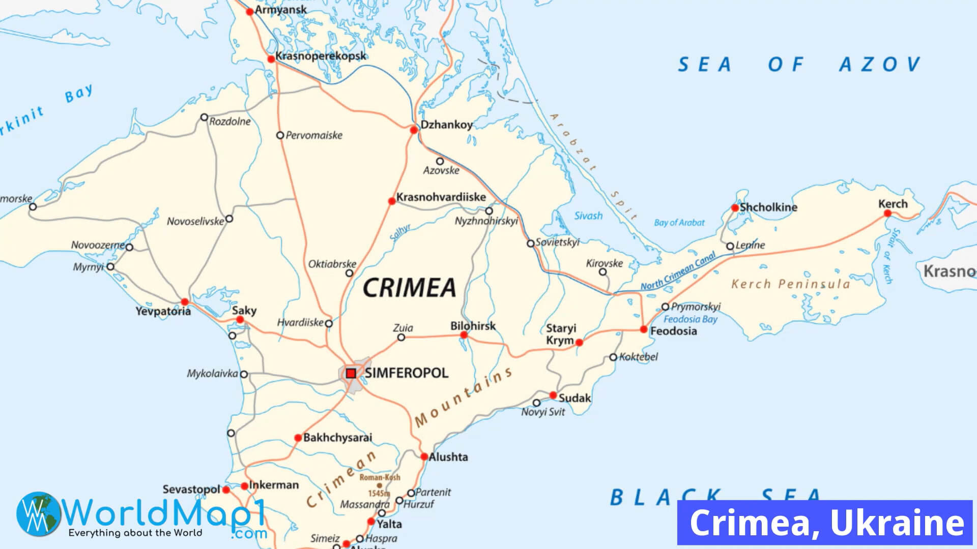 Kırım Siyasi Haritası
